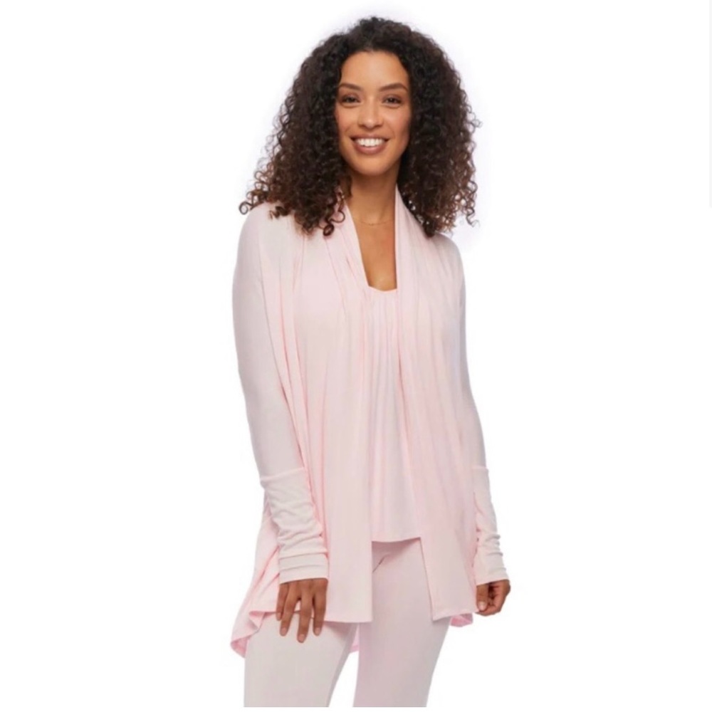 JJ WINKS Cozy Medium Robe in Blush Pink